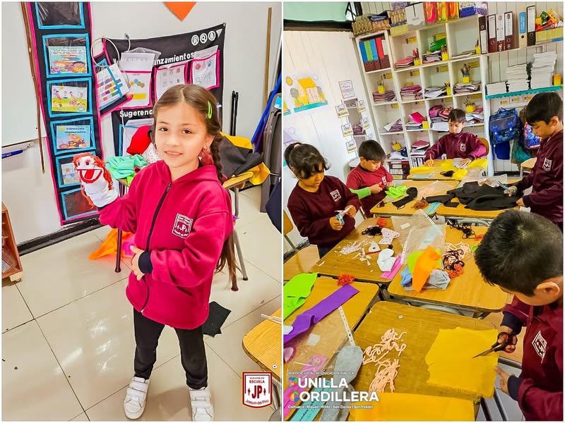 Creación de títeres con material reciclado