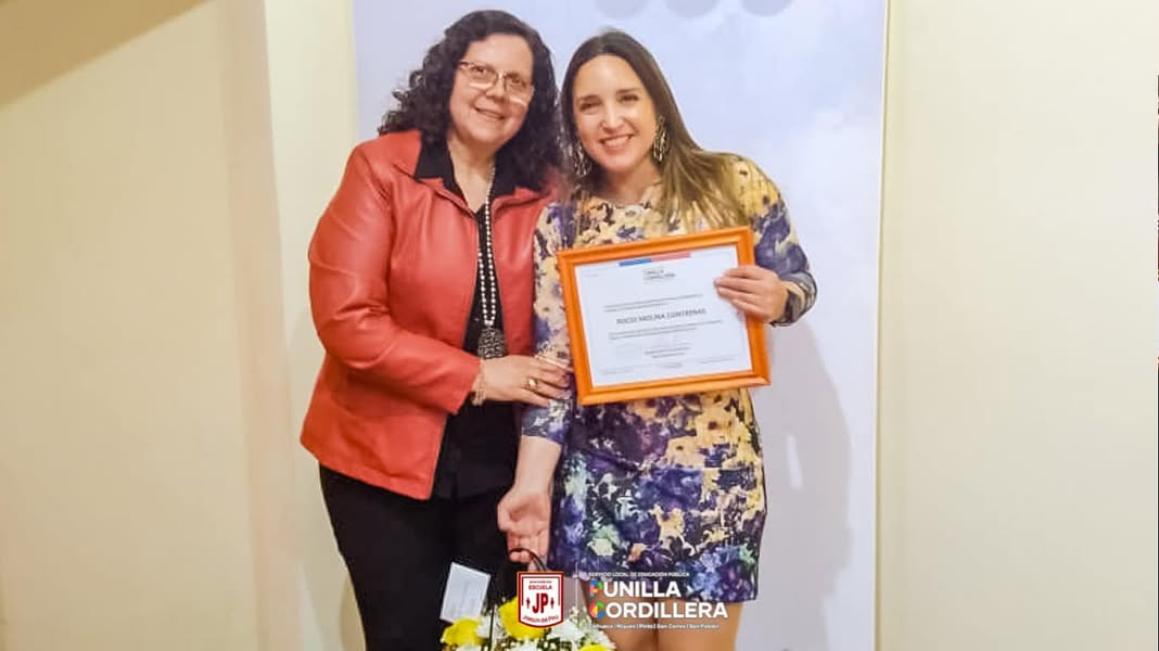 Ceremonia de premiación profesores destacados por SLEP Punilla Cordillera. 