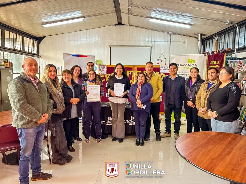 Certificación categoría bronce con Mutual de Seguridad.