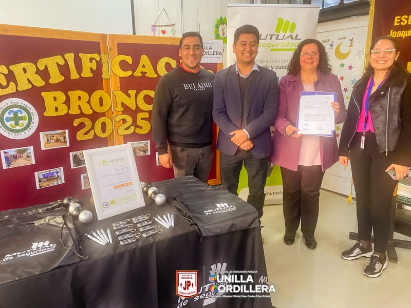 Certificación categoría bronce con Mutual de Seguridad.